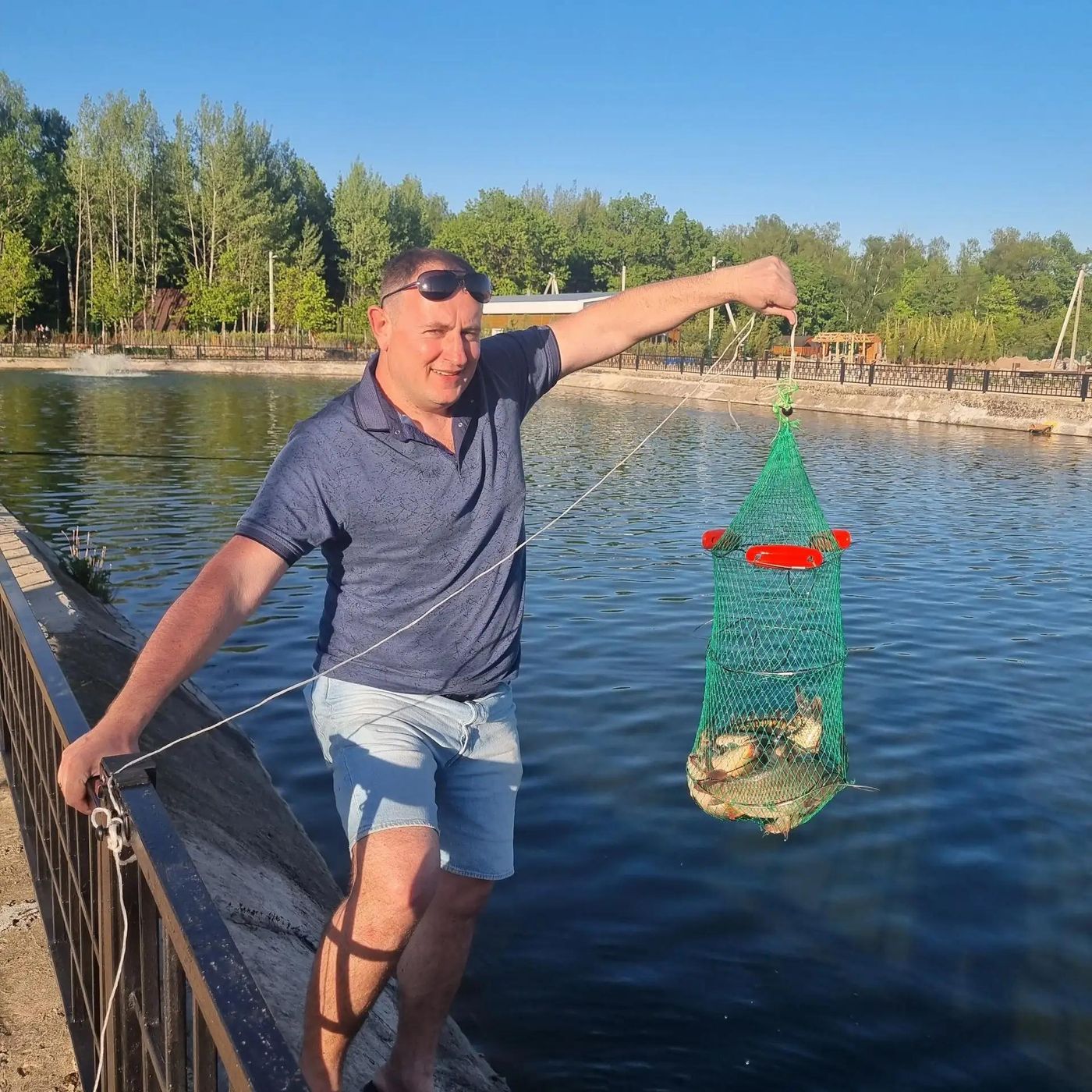 Рыбалка в Экопарке «Рождествено» - улов карпа на пруду